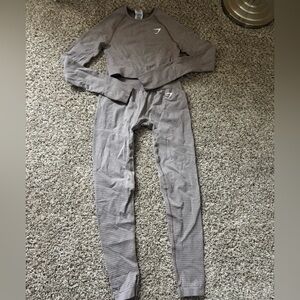 Tan Gymshark Activewear Set